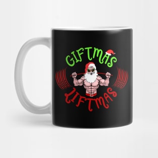 Merry Christmas Santa Giftmas Liftmas Mug